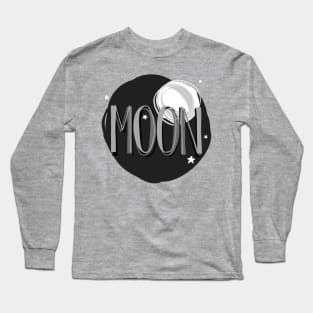 Bright Moon & Stars Long Sleeve T-Shirt